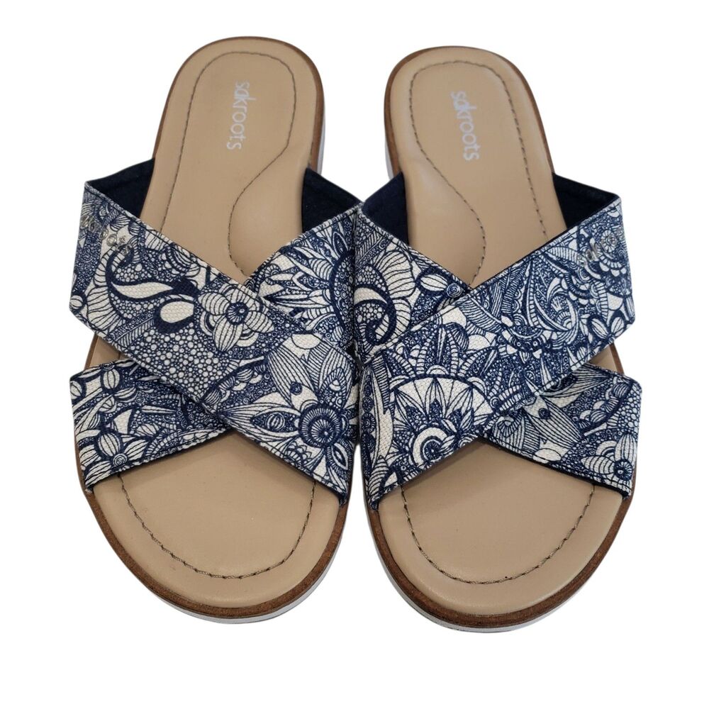 Sakroots Women's Criss-Cross Sandals, Size 9